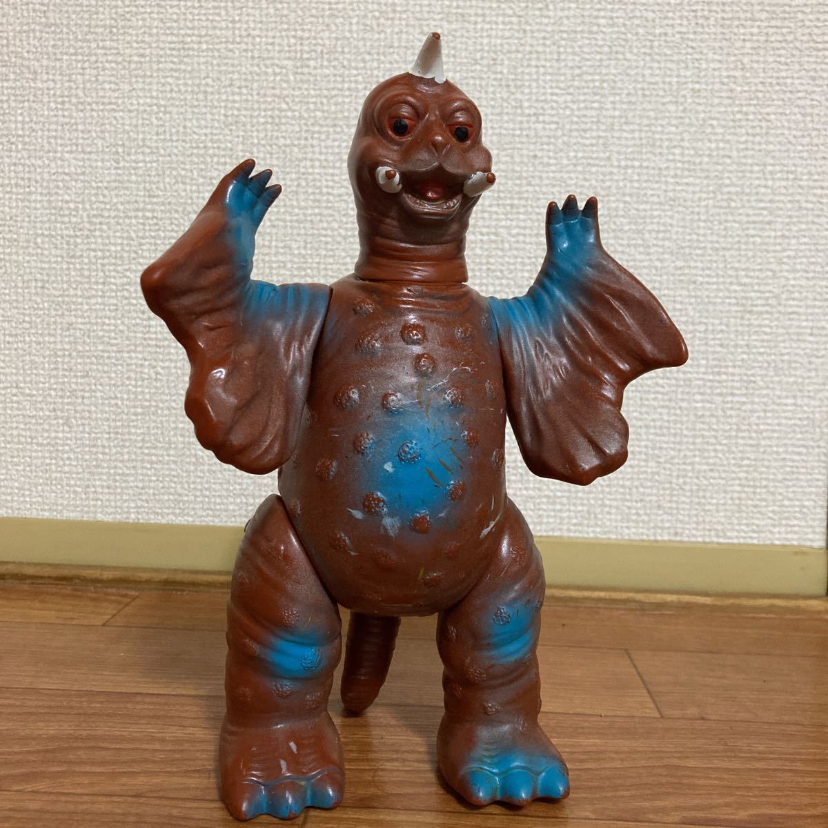ペギラ マルサン ソフビ ウルトラQ ブルマァク 怪獣 ブルー 当時物 