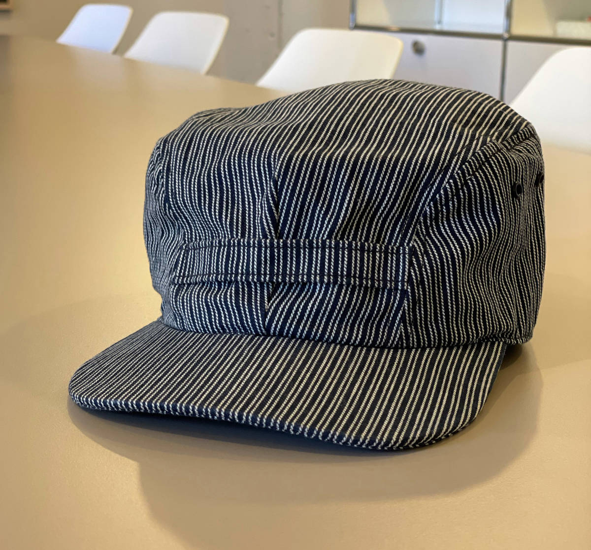 美品『At Last&Co』ヒッコリー ワークキャップ AtLast アットラスト 