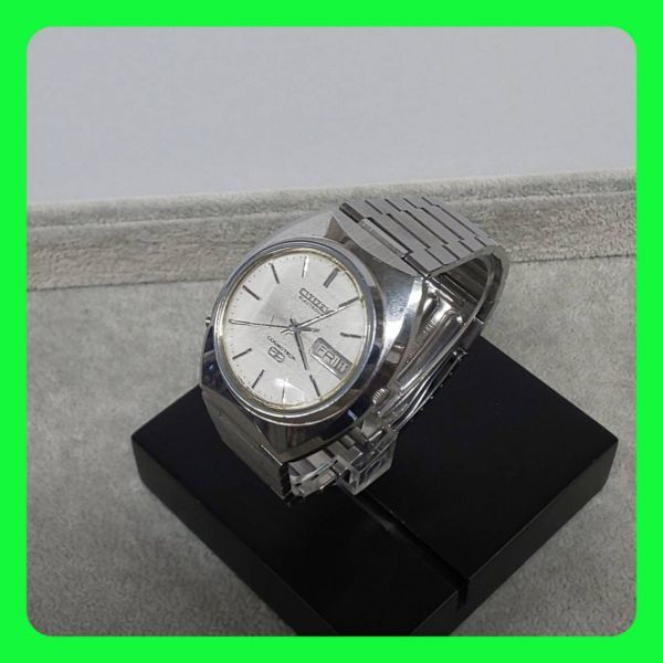 E027060 CITIZEN シチズン 7803-790065TA ELECTRONIC エレクトロニック COSMOTRON コスモトロン カットガラス メンズ 腕時計