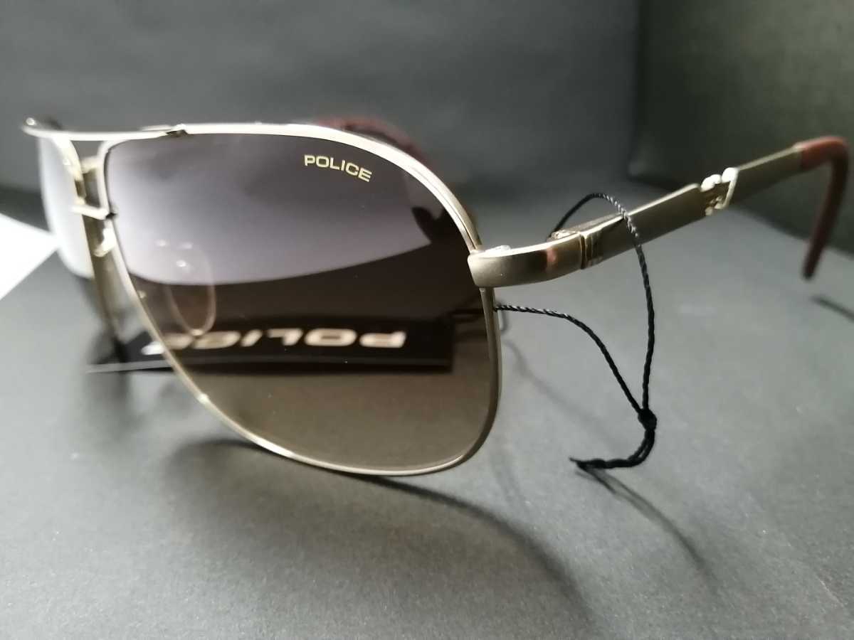 眼鏡　POLICE ポリス ティアドロップ サングラス S8747M COL349 62□14　135 定価25200円 未使用品 