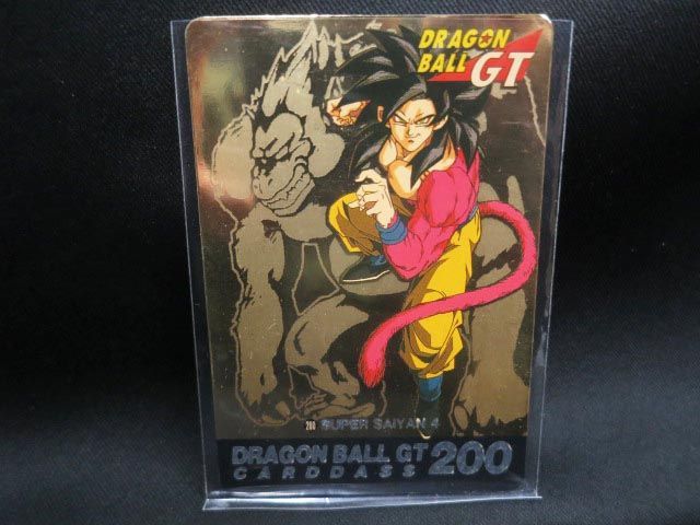 ②【美品】ドラゴンボールGT 孫悟空 200 カードダス ゴールドエッチング ドラゴンボールGT カードダス No.200 記念ゴールドエッチングプリズム