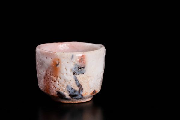 a156 作者不詳 志野ぐい呑 木箱 | 美濃焼伝統工芸品協同組合 鼠