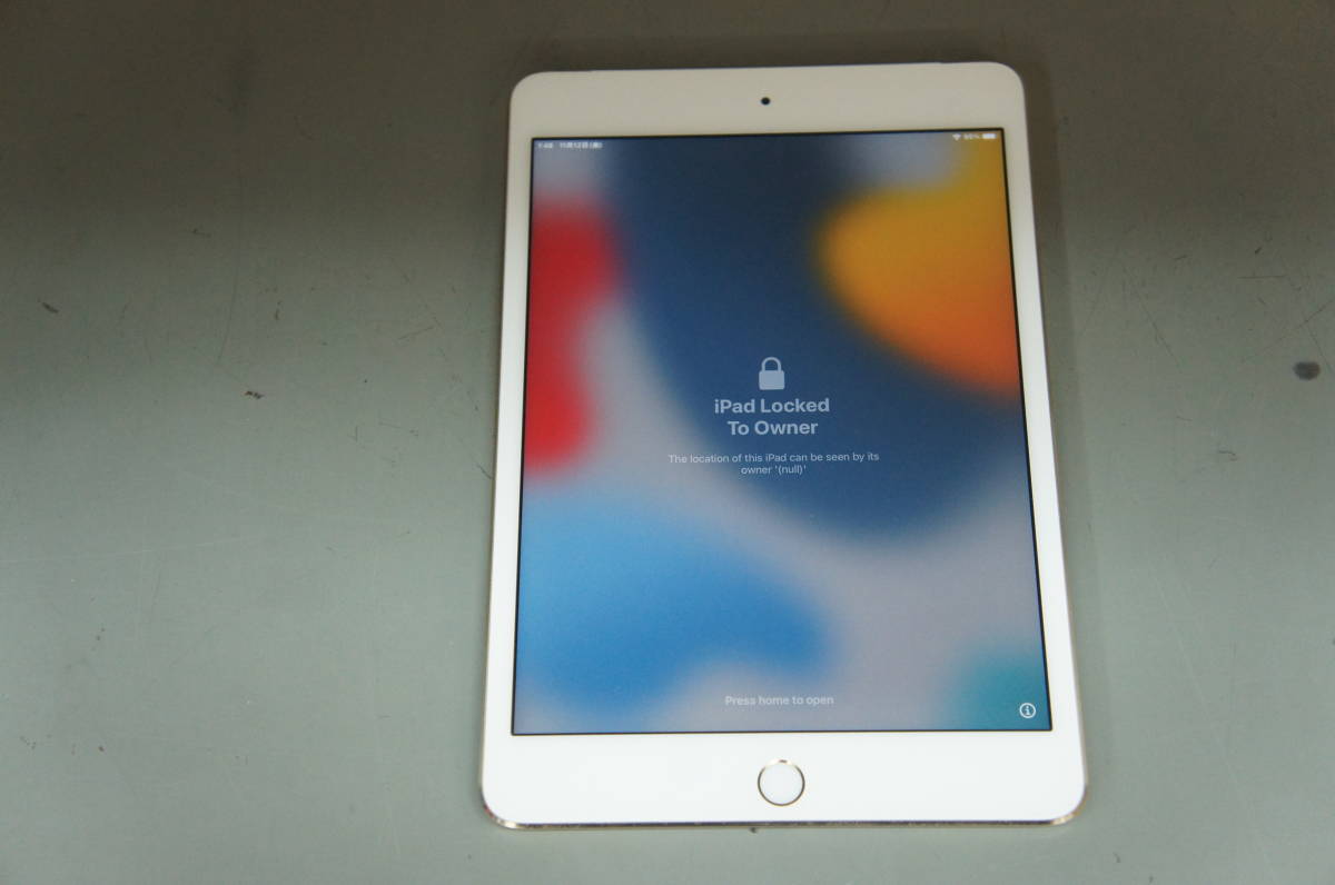 JUNK ジャンク find my ipad on Apple MK782J/A iPad mini 4 Wi-Fi +