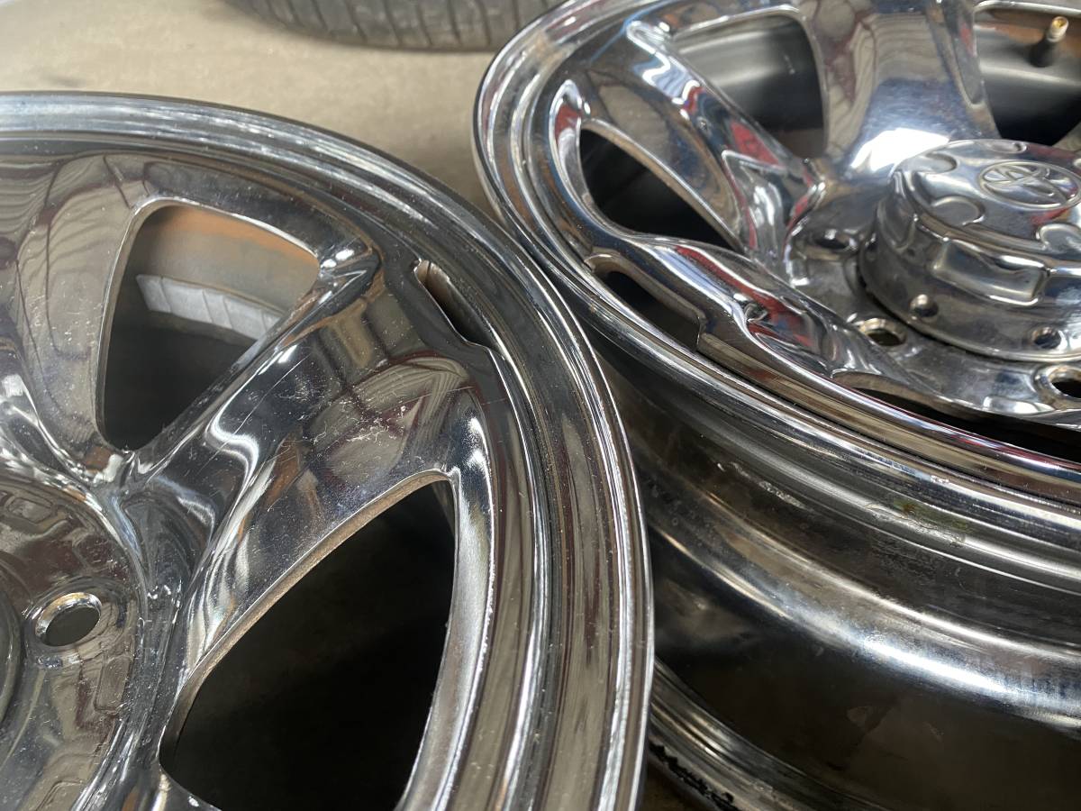 希少！良品！トヨタ純正サーフ メッキスチールホイール 16インチ 7J 約 