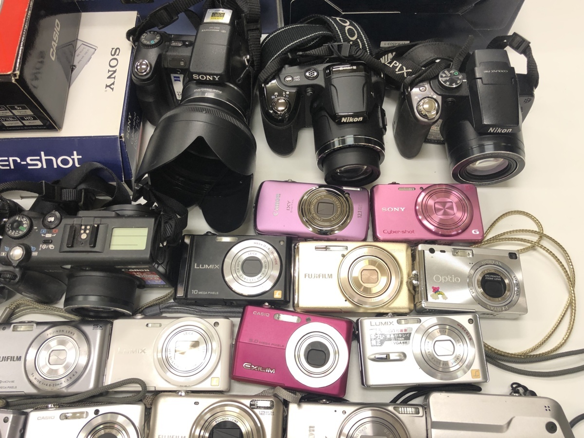 1円～ RICOH FUJIFILM Nikon Panasonic Canon 他 デジタルカメラ 50台
