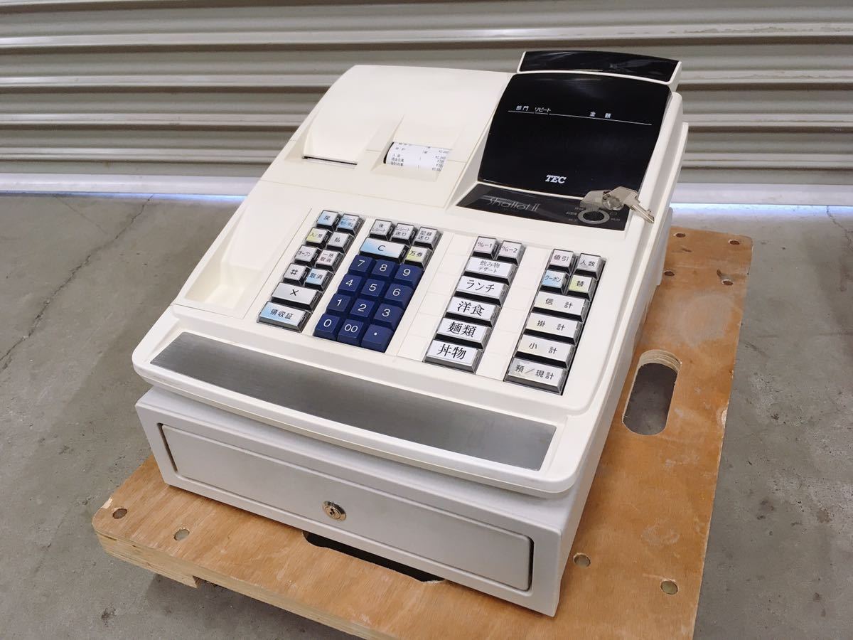 定番，人気 中古 TEC テック 電子 レジスター ShallotⅡ MA-500 鍵付