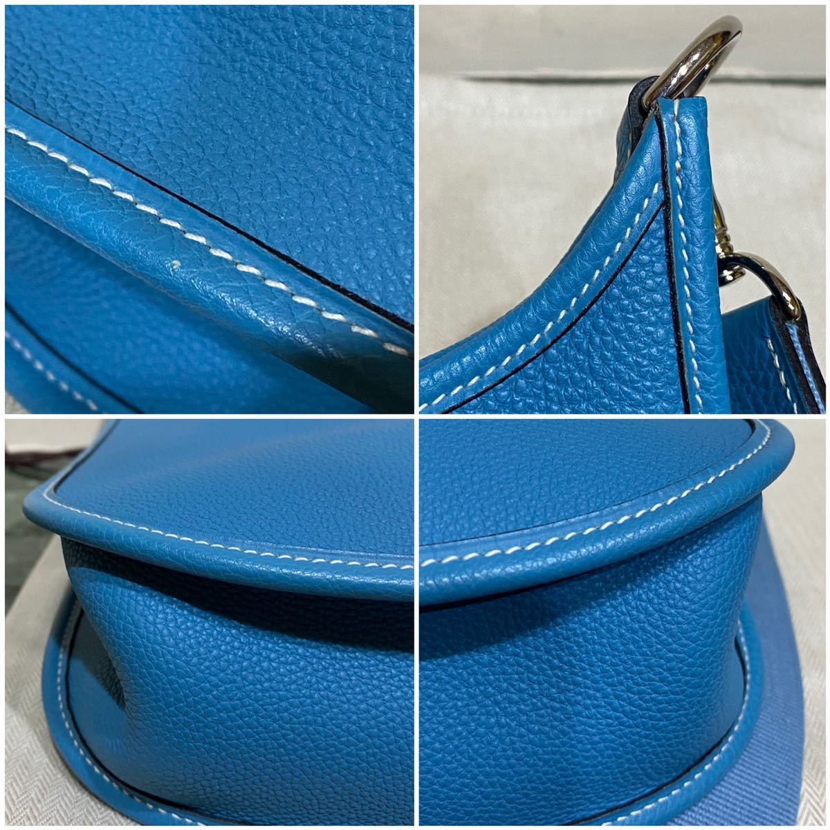 超美品 鑑定書付き HERMES エブリン Ⅰ PM ブルージーン トリヨン 