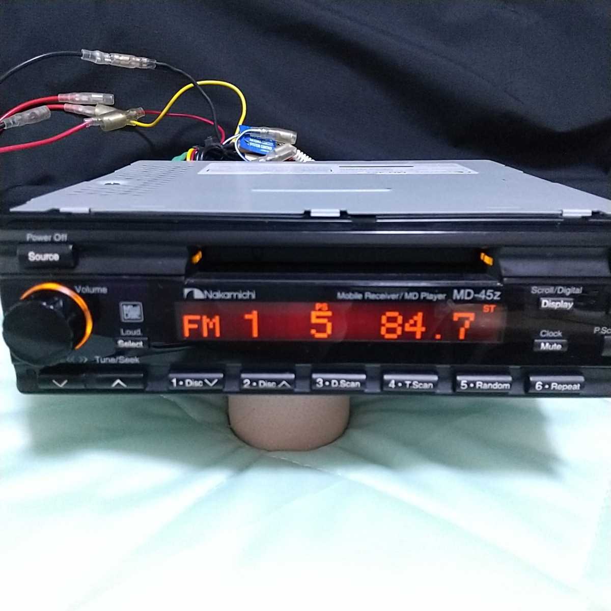Nakamichi MD-45z中古動作品 ナカミチ ジャンク品 MD-45z MD45z 1din
