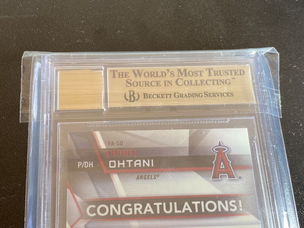 BGS9.5Auto10 25枚限定！】大谷翔平 ルーキー直書き直筆サインカード  