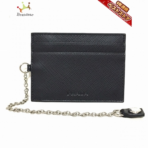 プラダ PRADA パスケース - レザー 黒 長財布付属品 美品 財布