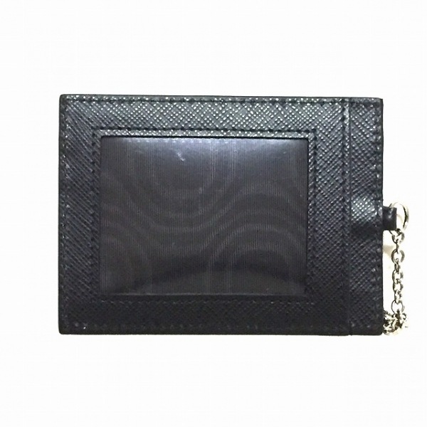 プラダ PRADA パスケース - レザー 黒 長財布付属品 美品 財布