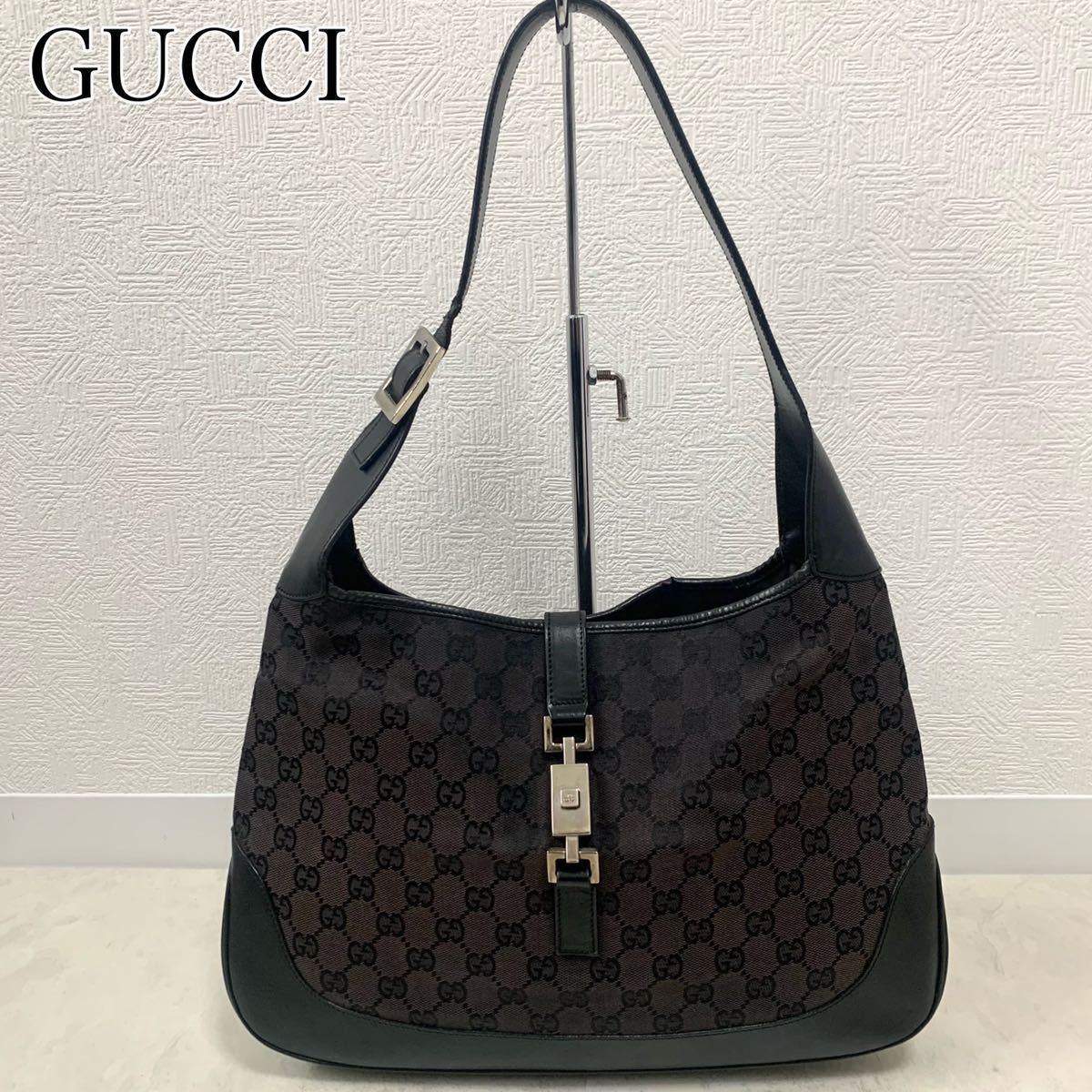 1円スタート】希少 最高級 GUCCI グッチ ハンドバッグ ジャッキー GG 