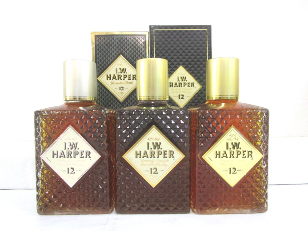 HARPER ウイスキー IWハーパー 750ml 未開栓 I.W.ハーパー 12年 古酒 