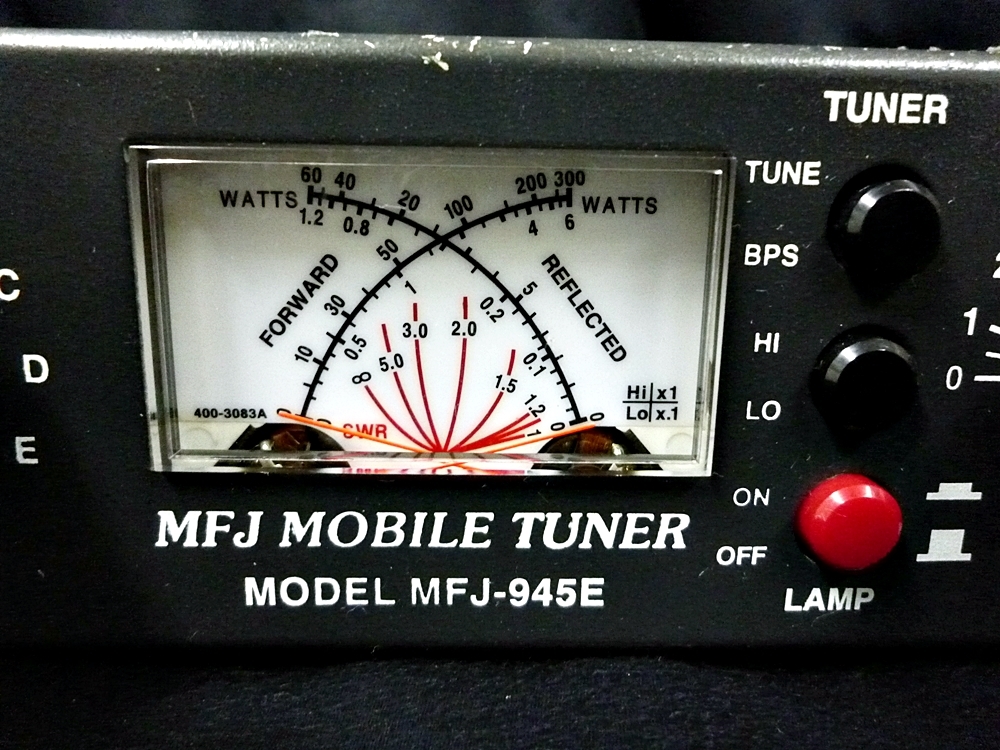 モービル用アンテナチューナー SWR計装備モデル MFJ-945E モービル用HF