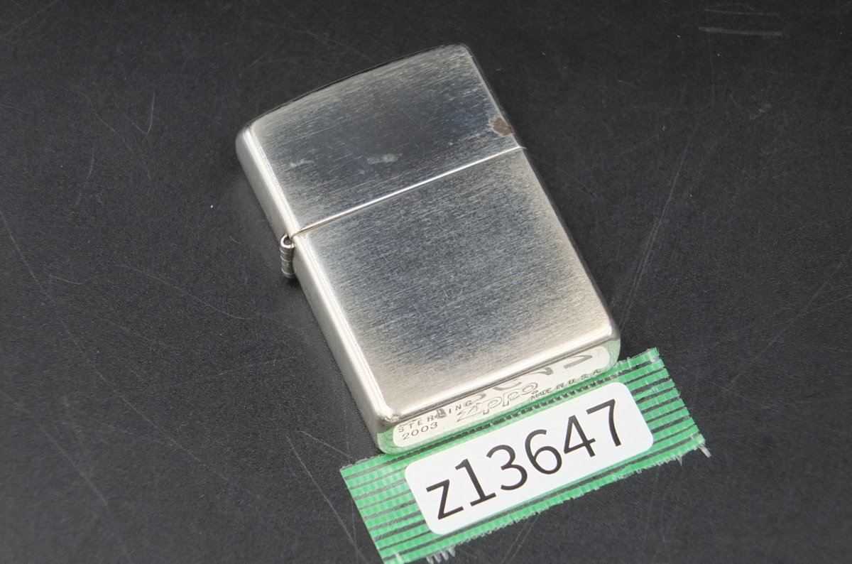 z13647】ZIPPO ジッポー STERLING スターリングシルバー 2003 MADE IN