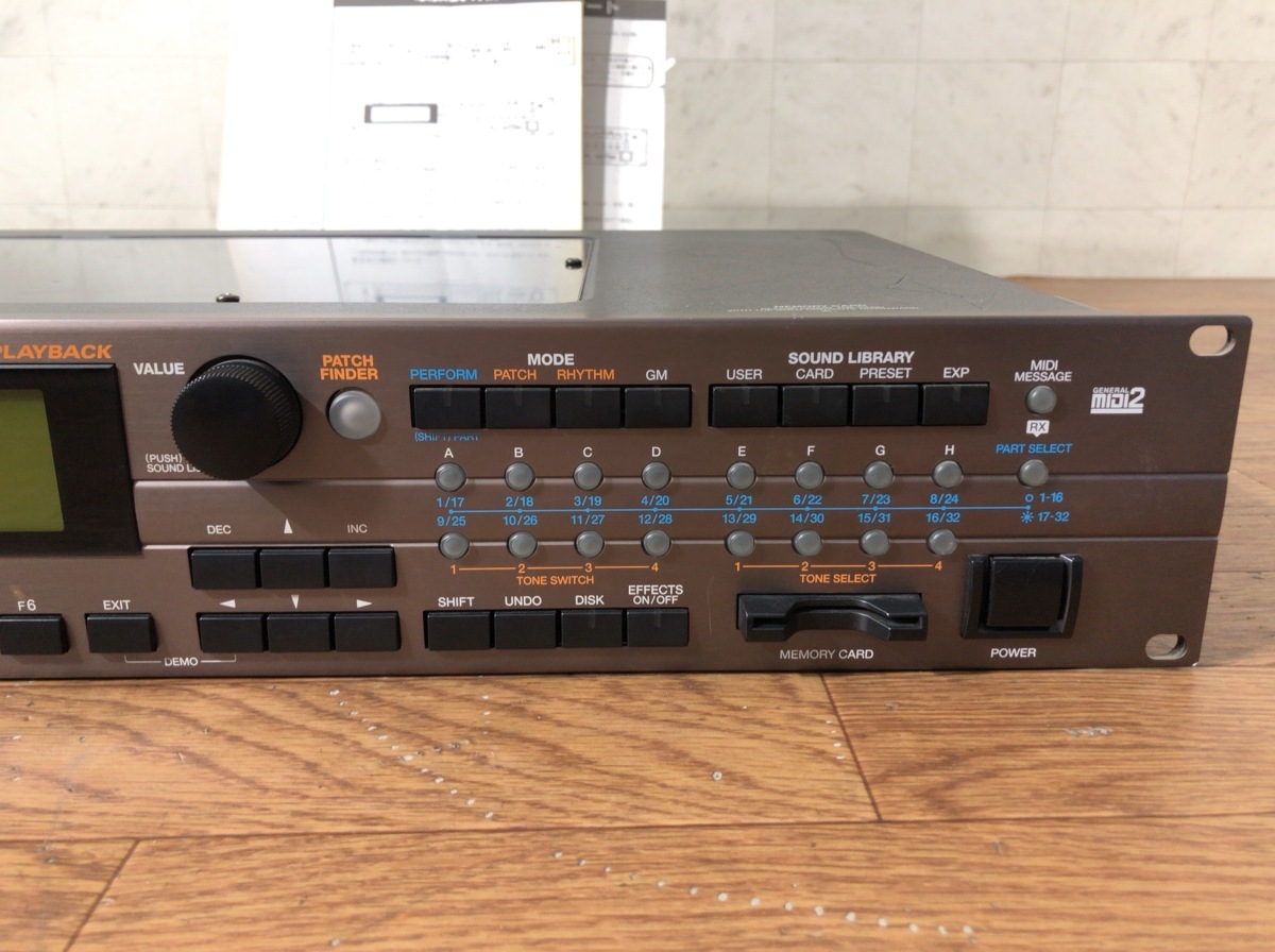 C111M017○Roland ローランド XV-5080 音源モジュール SR-JV80 SRX