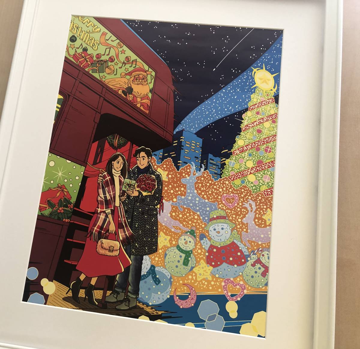 kj ☆額装品☆ わたせせいぞう A2サイズ額入り ポスター風デザイン