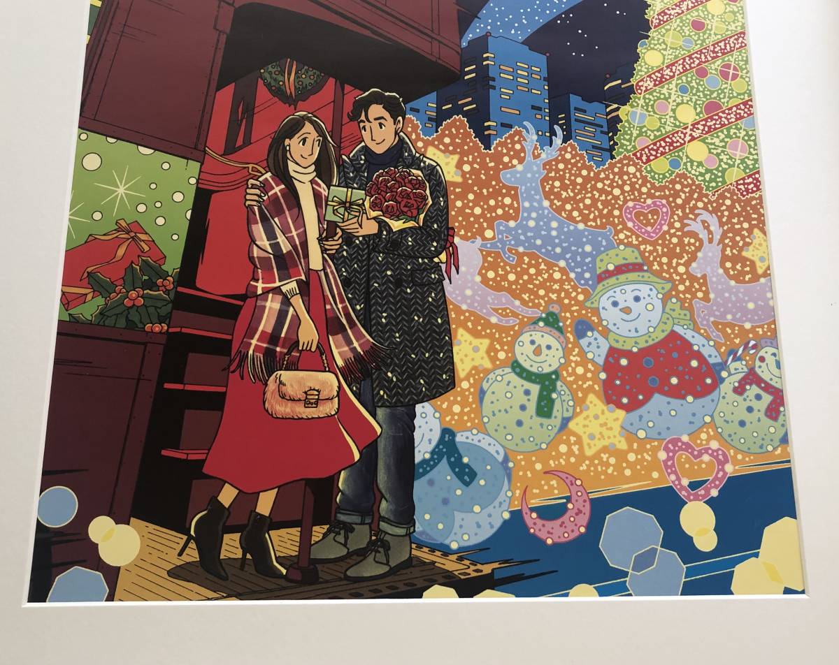 kj ☆額装品☆ わたせせいぞう A2サイズ額入り ポスター風デザイン