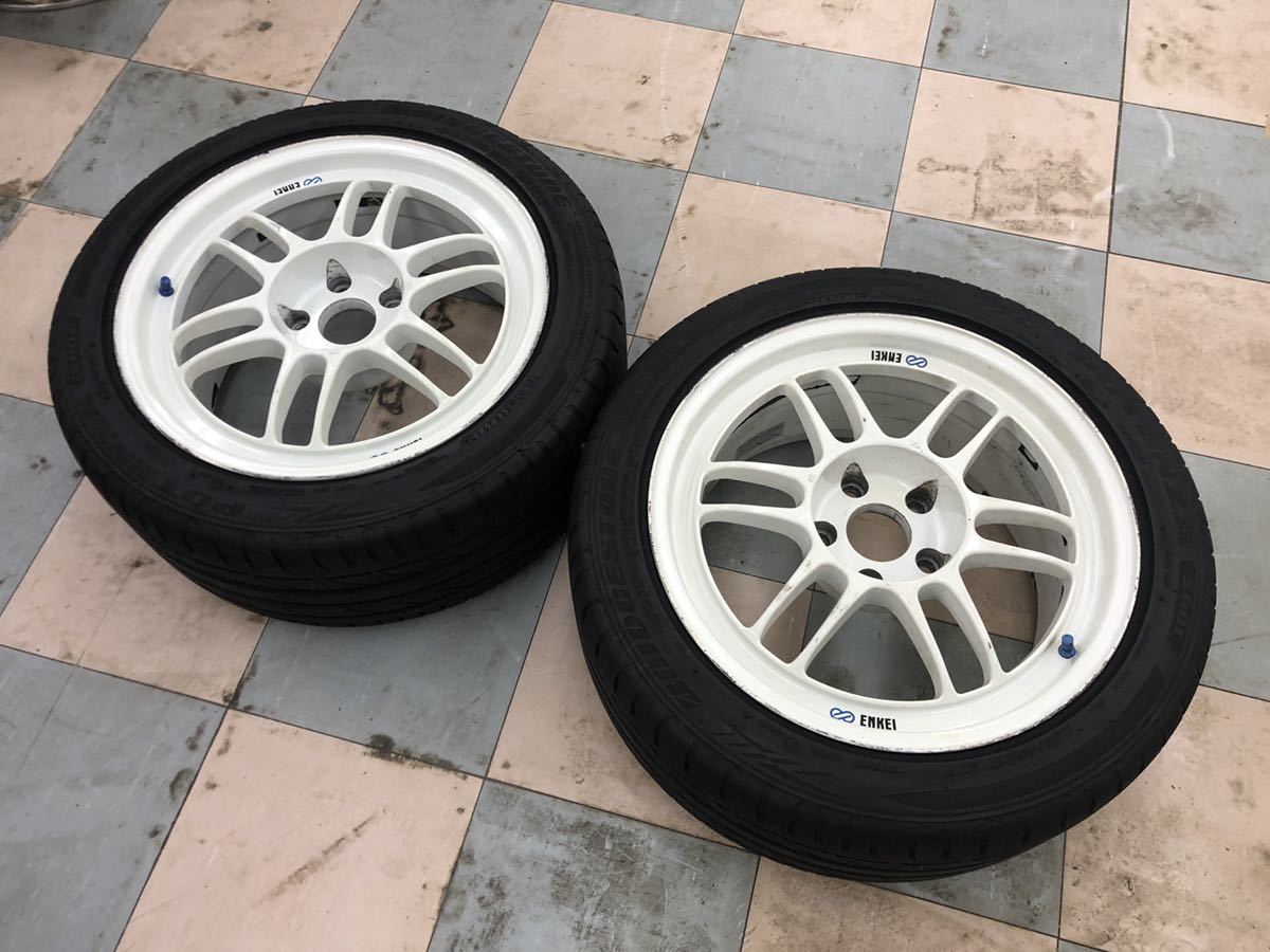 RPF1 エンケイ ENKEI 17インチ 軽量 Racing レーシング 2本タイヤ交換 