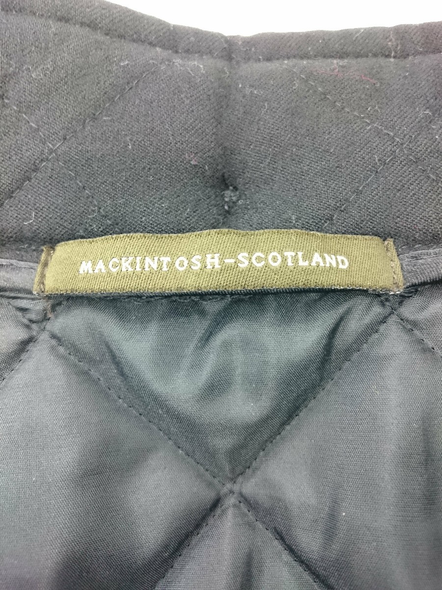 MACKINTOSH◆マッキントッシュイリョウ/キルティングジャケット/38/ウール/ブラック/黒 MACKINTOSH マッキントッシュ × PHILOSOPHY(マッキントッシュフィロソフィー)の 公式MACKINTOSH Mackintosh