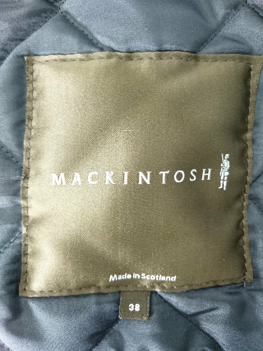 MACKINTOSH◆マッキントッシュイリョウ/キルティングジャケット/38/ウール/ブラック/黒 MACKINTOSH マッキントッシュ × PHILOSOPHY(マッキントッシュフィロソフィー)の 公式MACKINTOSH Mackintosh