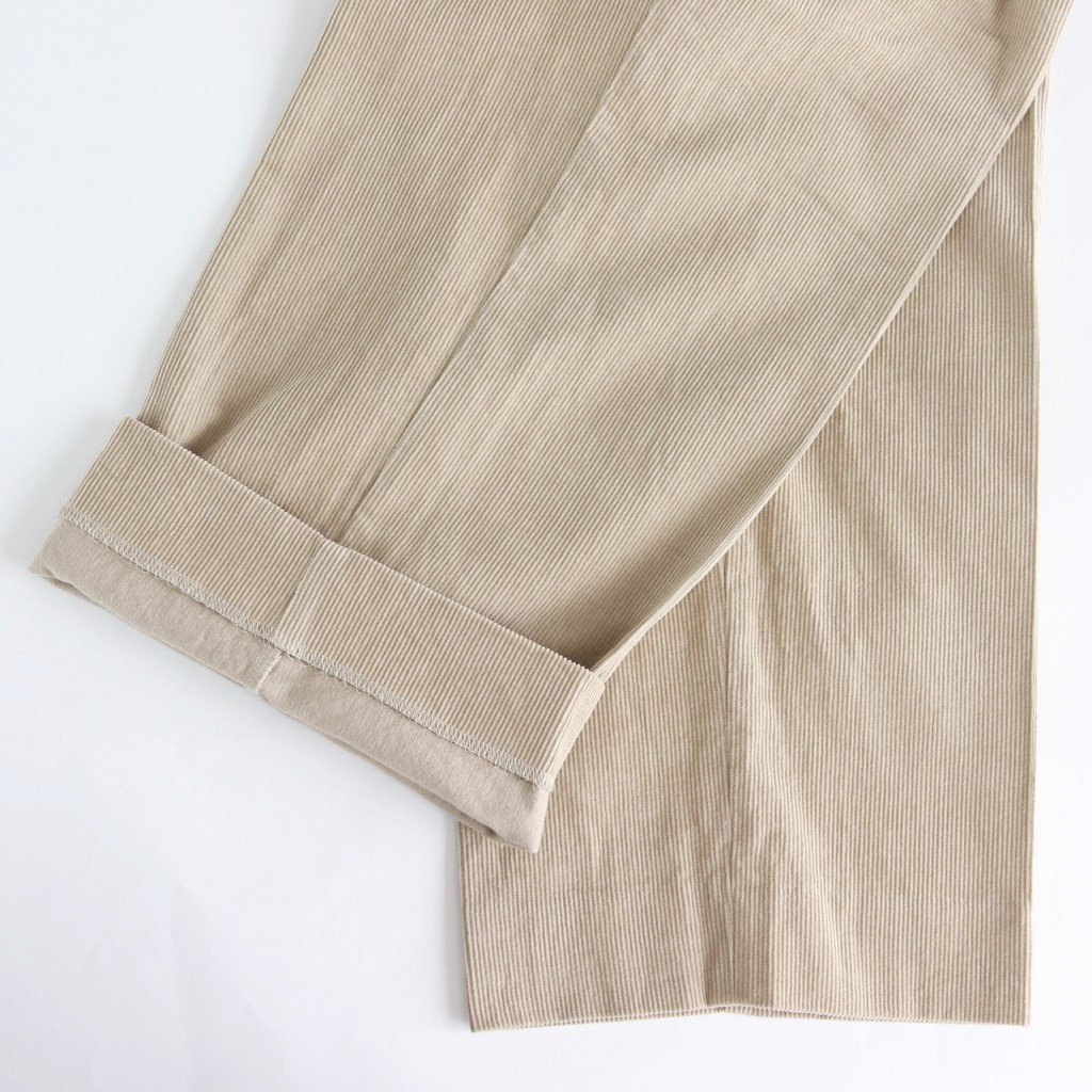 の様確認ページ YAECA (19656) チノクリーズドコーデュロイパンツ [カーキ]