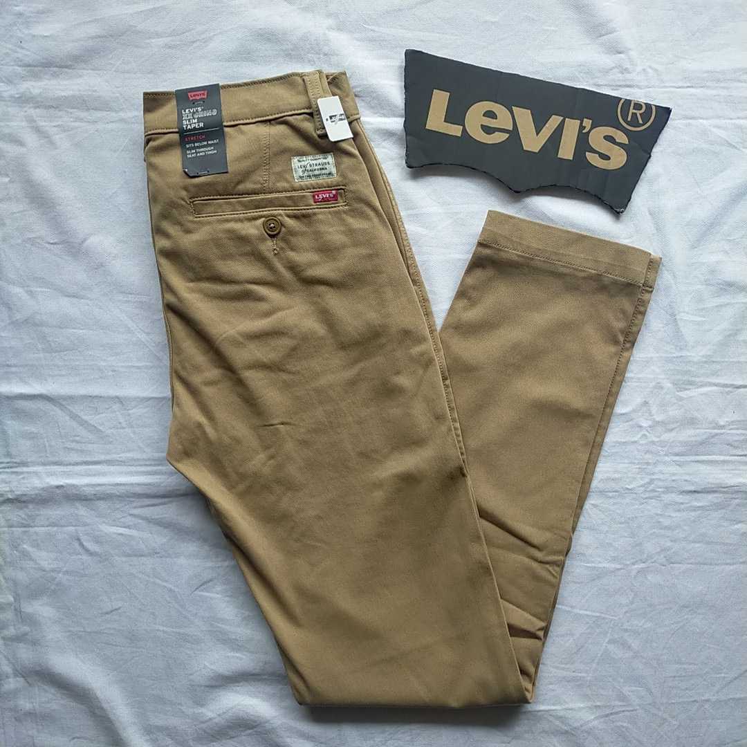 【人気セール，2025】 LEVI&rsquo;S リーバイス CHINO チノ 172040001 SLIM TAPER スリムテーパード W28 L32 定価9900円 ベージュ メンズ(Sサイズ)｜売買されたオークション情報、yahooの商品情報をアーカイブ公開 - オークファン Sサイズ