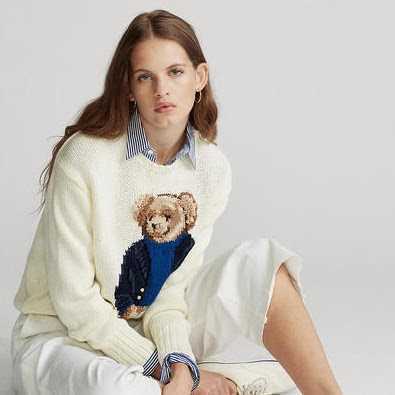Ralph Lauren ポロベア セーター オフホワイト モコモコ ラルフ 