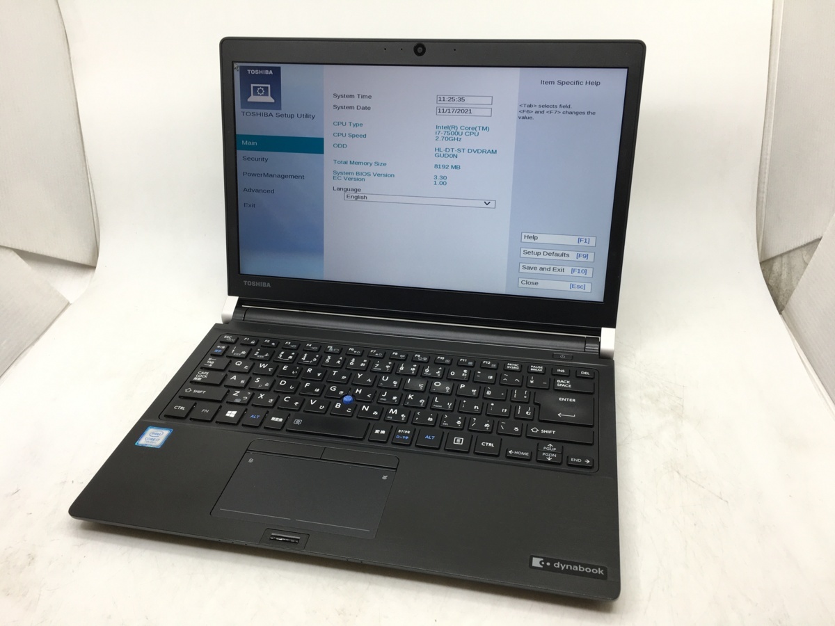 東芝 Dynabook RZ83⁄CB dynabook Core i7-7500U - 8GB Corei7-7500U