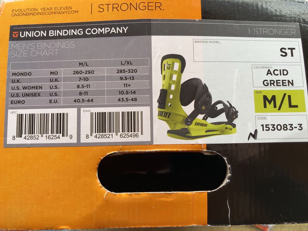 ユニオン　stronger ビンディングlサイズ UNION STR ユニオン STRONGER SIZE M/L Binding STR Union (ユニオン