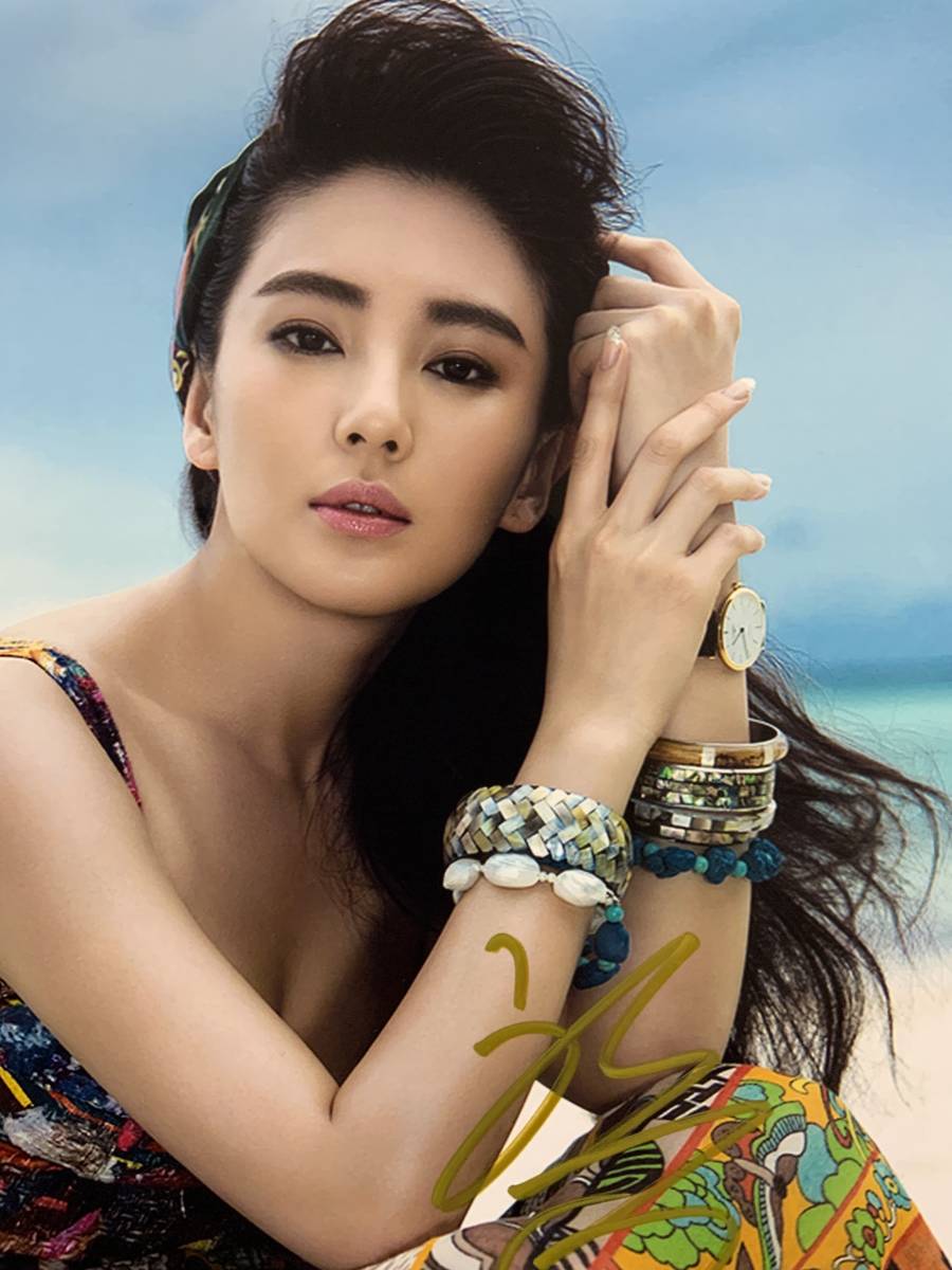 中国女優 キティ・チャン( Kitty Zhang )直筆サイン ミラクル7号 小林  