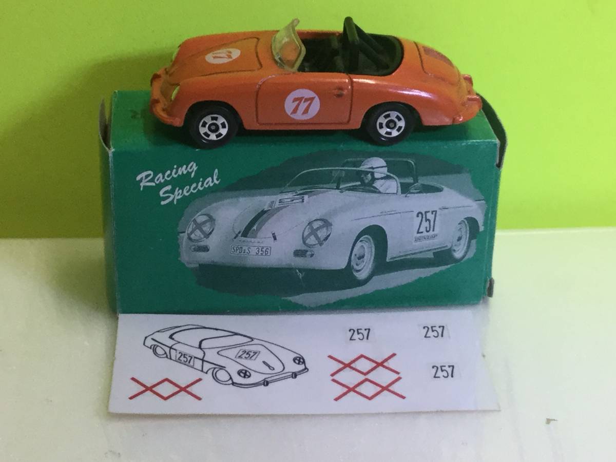 トミカ ポルシェ356 スピードスター Yahoo!オークション 日本製 青箱