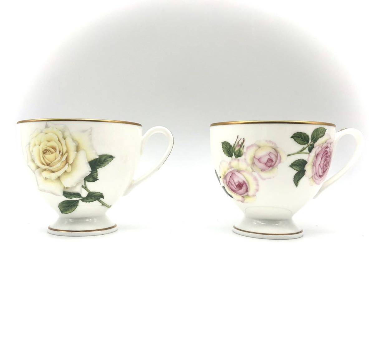 未使用品 ナルミNARUMI Hall of Fame Roses 2客セット ペア カップ 