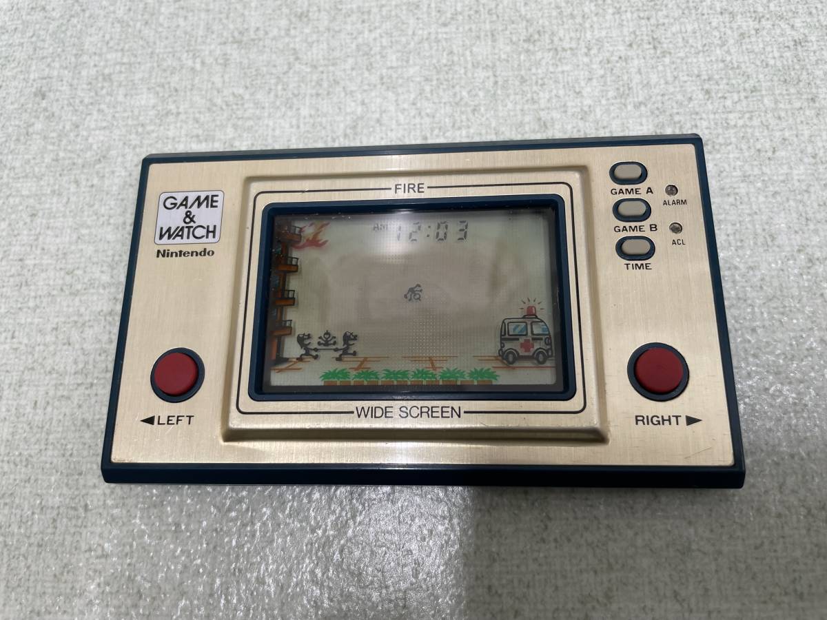 任天堂ゲームウォッチ ファイア Fire Fr 27 ワイドスクリーン Game Watch ゲームウォッチ 売買されたオークション情報 Yahooの商品情報をアーカイブ公開 オークファン Aucfan Com
