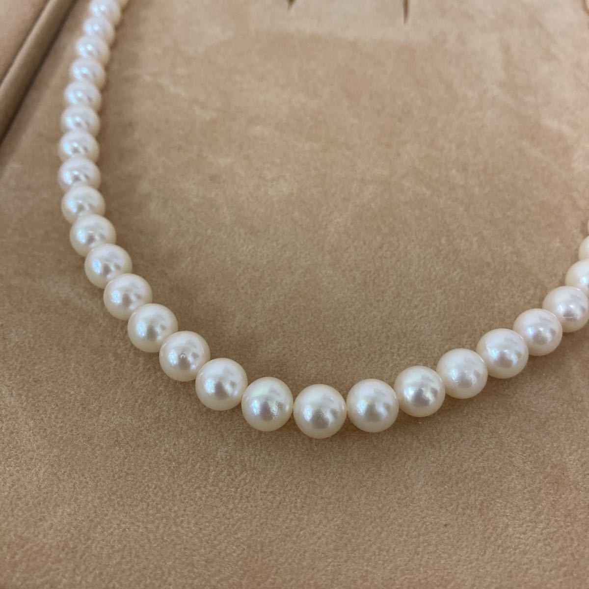 アコヤ本真珠ネックレス 7mm-7.5mm 34g 43cm パールネックレス