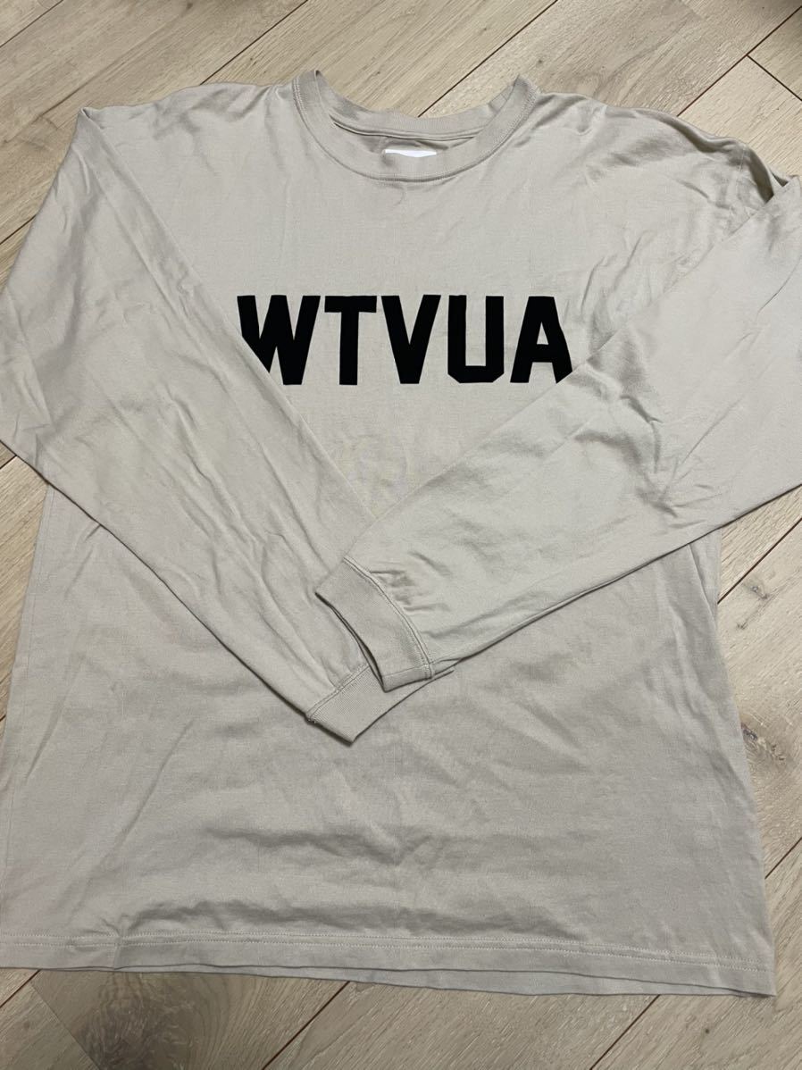 WTAPS WTVUAロングTee WTAPS WTVUA ロングスリーブTシャツ beige Lサイズ ダブルタップス