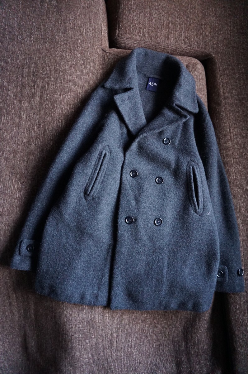 美品 45R 縮絨ニット 3way ボレロ コート 45rpm ガウン ジャケット 