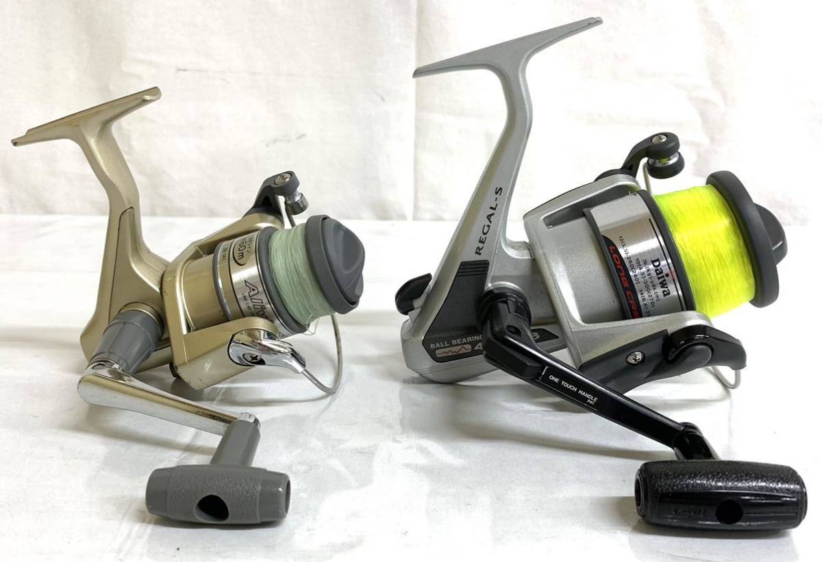 Hk4179 Daiwa ダイワ Regal S 4000b Shimano シマノ Alivio アリビオ 1000 Sbl スピニングリール 釣具 リール 2個セット スピニングリール 売買されたオークション情報 Yahooの商品情報をアーカイブ公開 オークファン Aucfan Com