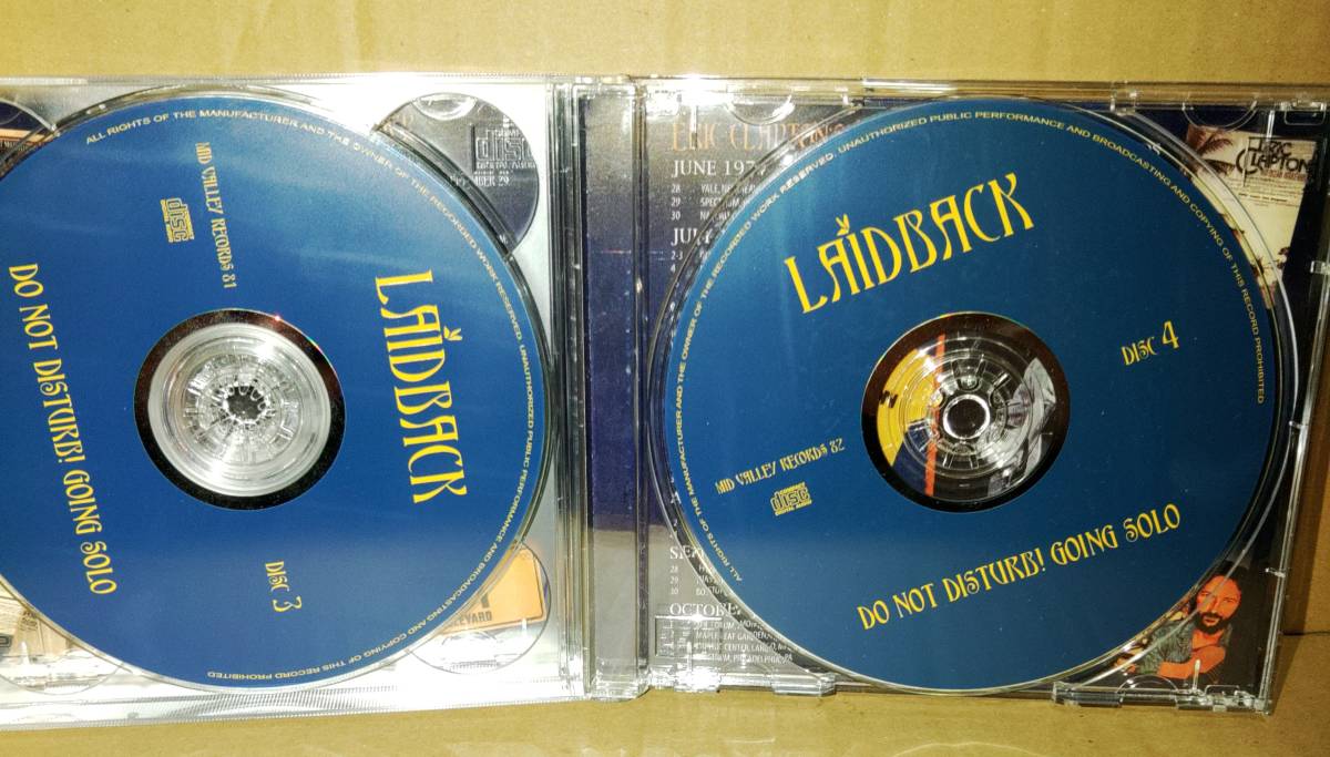 Eric Clapton○4CD LAIDBACK NY 1974 MID VALLEY Collector