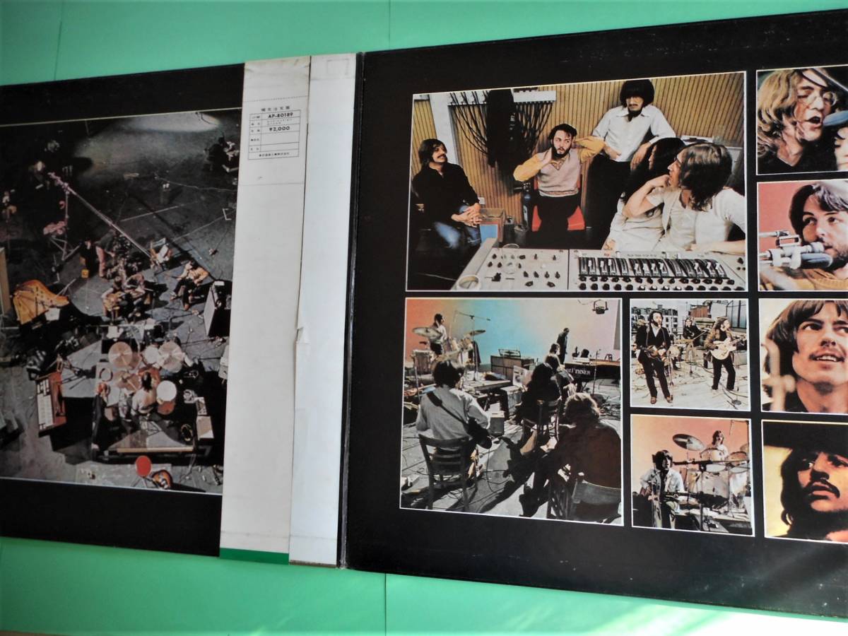 アップル赤盤（東芝音楽工業盤） 注文補充表あり　アップルくりぬき帯　アカデミー帯　ビートルズ　Let it Be 　The Beatles_4