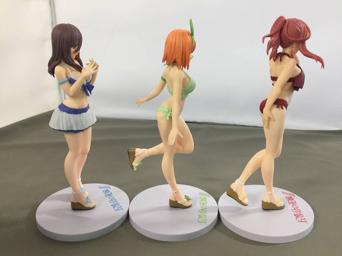○五等分の花嫁∬ 中野三玖 四葉 五月 プレミアムフィギュア 3点セット 