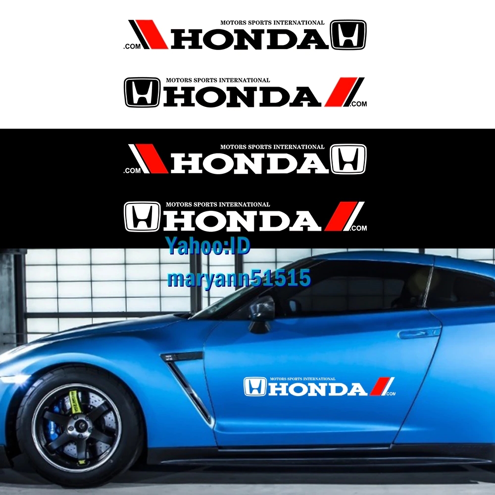 HONDA サイドステッカー 左右2枚セット♪ ホンダ デカール シビック