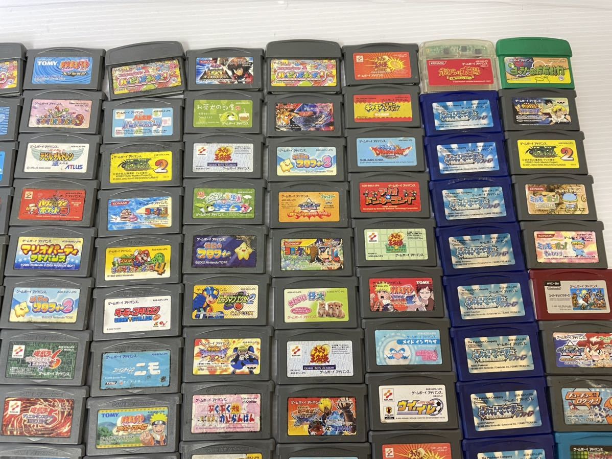 GBA/ゲームボーイアドバンス用 ゲームソフト 195点大量まとめ売り  