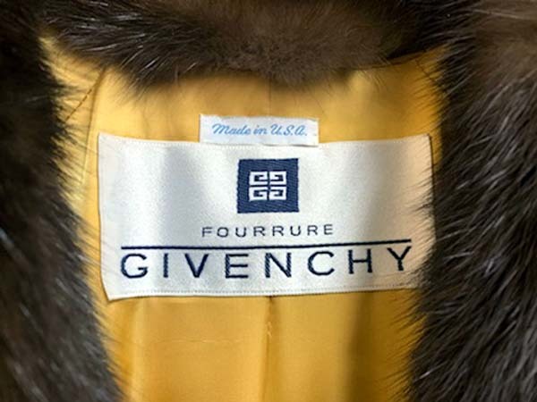 最高級 GIVENCHY ジバンシー ロシアンセーブル （ヌートリア/ムートン 