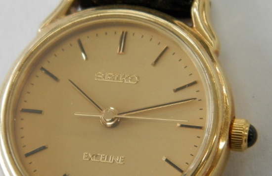 SEIKO EXCELINE 18KT 腕時計 2J41-0A10 セイコー エクセリーヌ