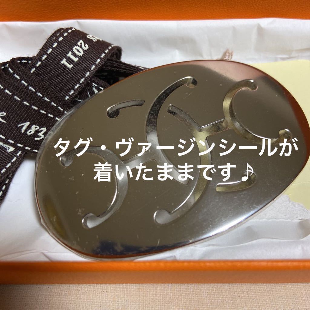 ☆エルメス / HERMES バックル《ダブルH》カラーはシルバー バックルサイズ:70㍉×45㍉ (ベルト幅32㍉) ☆未使用品