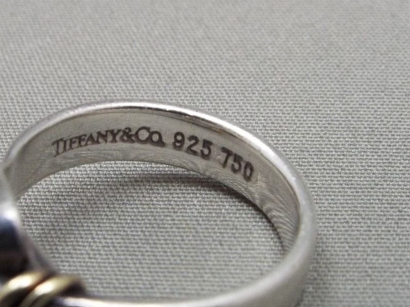 TIFFANY&Co./ティファニー フラットワイヤー 925×750 コンビ  