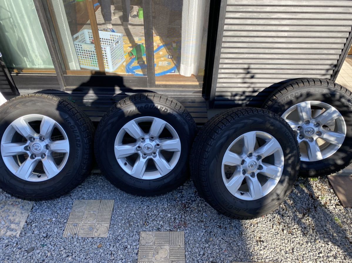 プラド150 スタッドレス4本セット 純正ホイール グッドイヤーアイス 