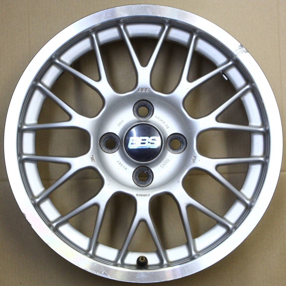 鍛造 軽量 約5.2kg BBS RG II OPEN RG307 6.5J 15インチ 100/4穴 +38 4 