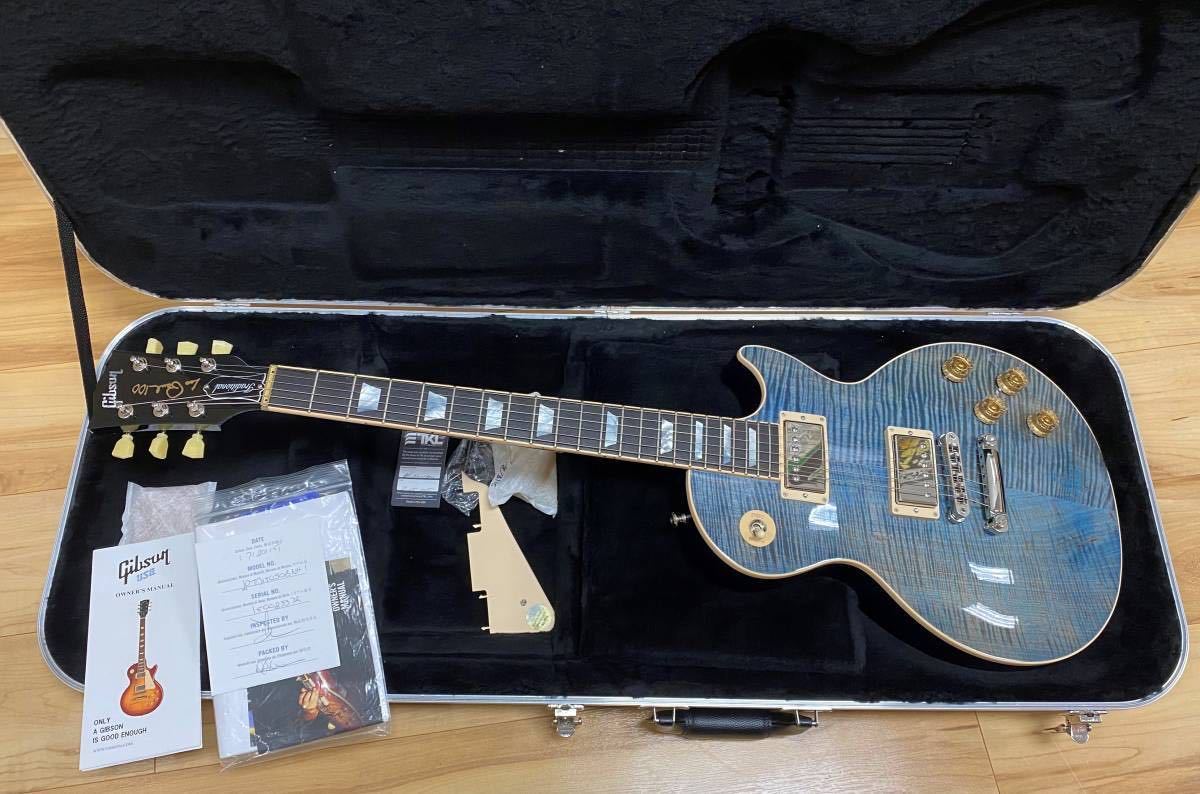 Gibson ギブソン Usa Les Paul レスポール Traditional 15 ブルー デニム 100周年シェルケース付 レスポール 売買されたオークション情報 Yahooの商品情報をアーカイブ公開 オークファン Aucfan Com